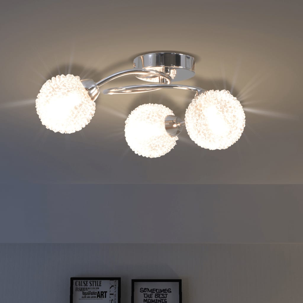 Ceiling Lamp for 3 G9 Bulbs 120 W