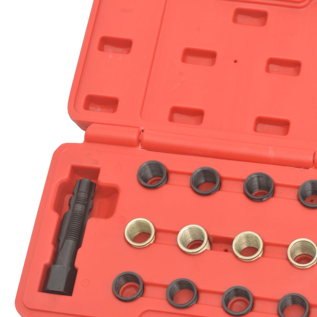16 Piece Spark Plug Thread Repair Tool Kit M14x1.25