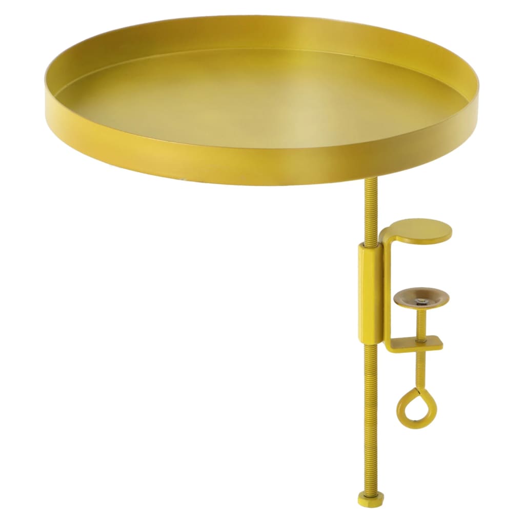 Esschert Design Plant Tray with Clamp Round Gold L