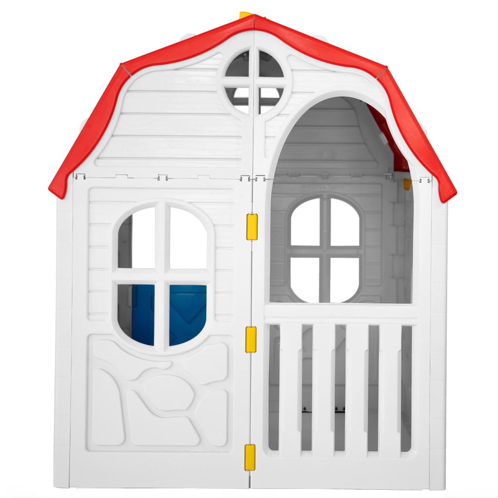 Faltbares Kinderspielhaus mit Schliessbarer Tür und Fenstern 