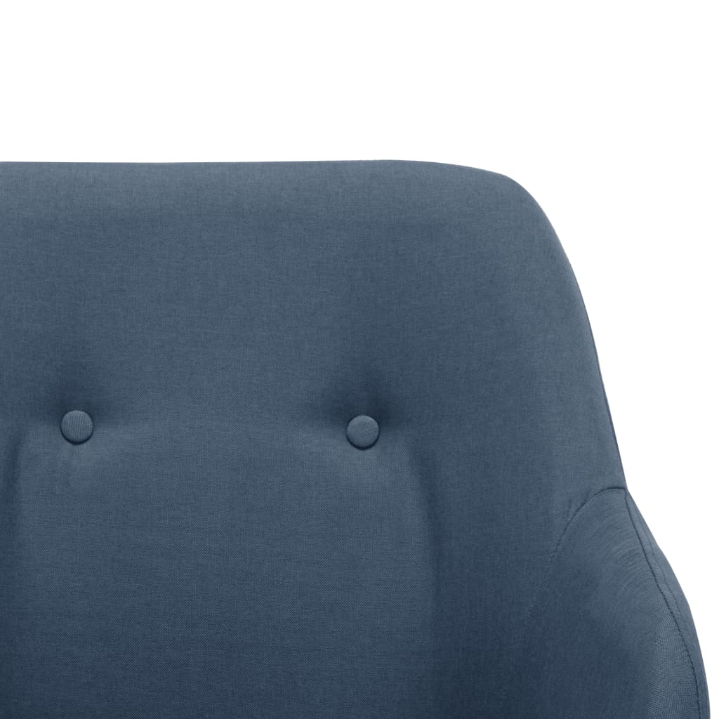 Rocking Chair Blue Fabric