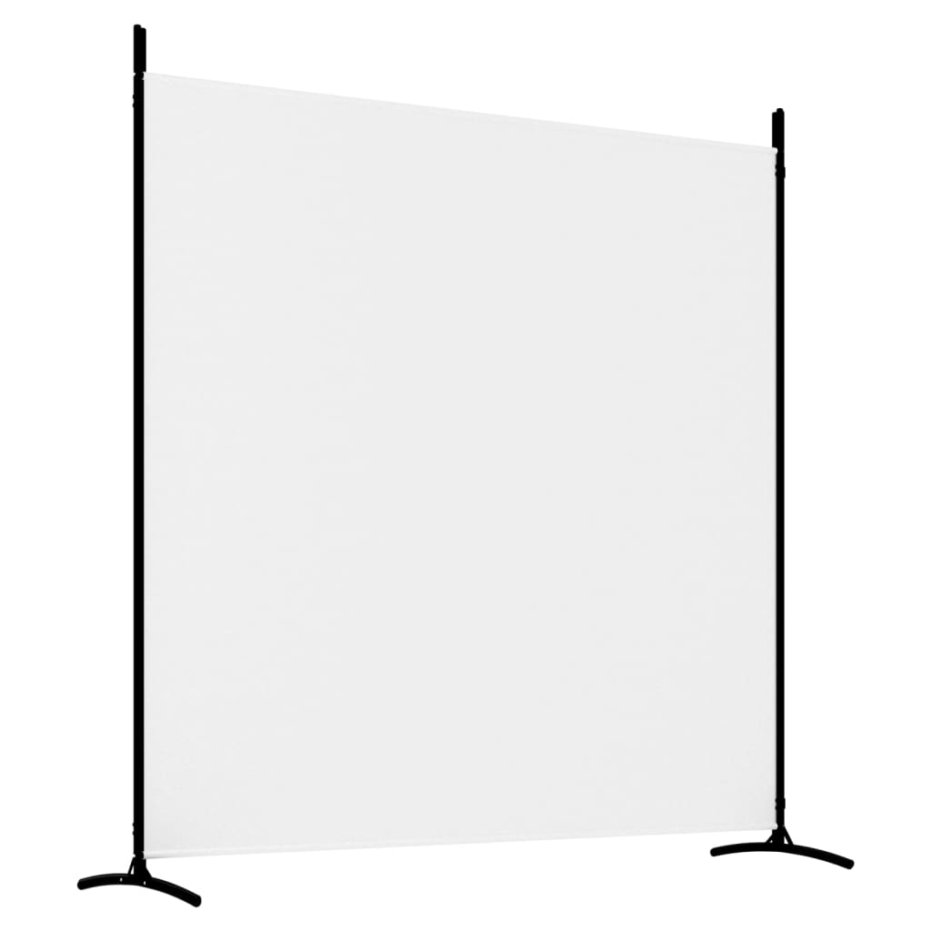  Cloison de séparation 3 panneaux Blanc 525x180 cm Tissu