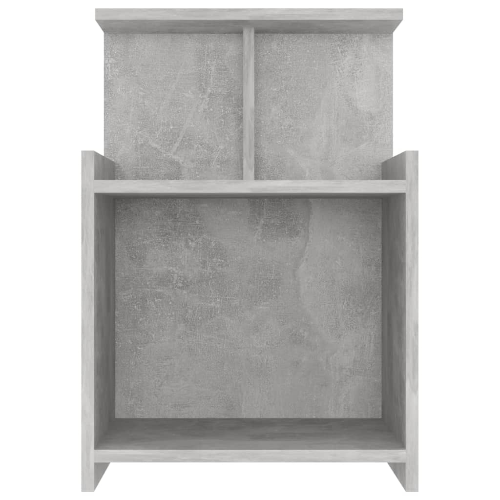 Bed Cabinet Concrete Grey 40x35x60 cm Engineered Wood