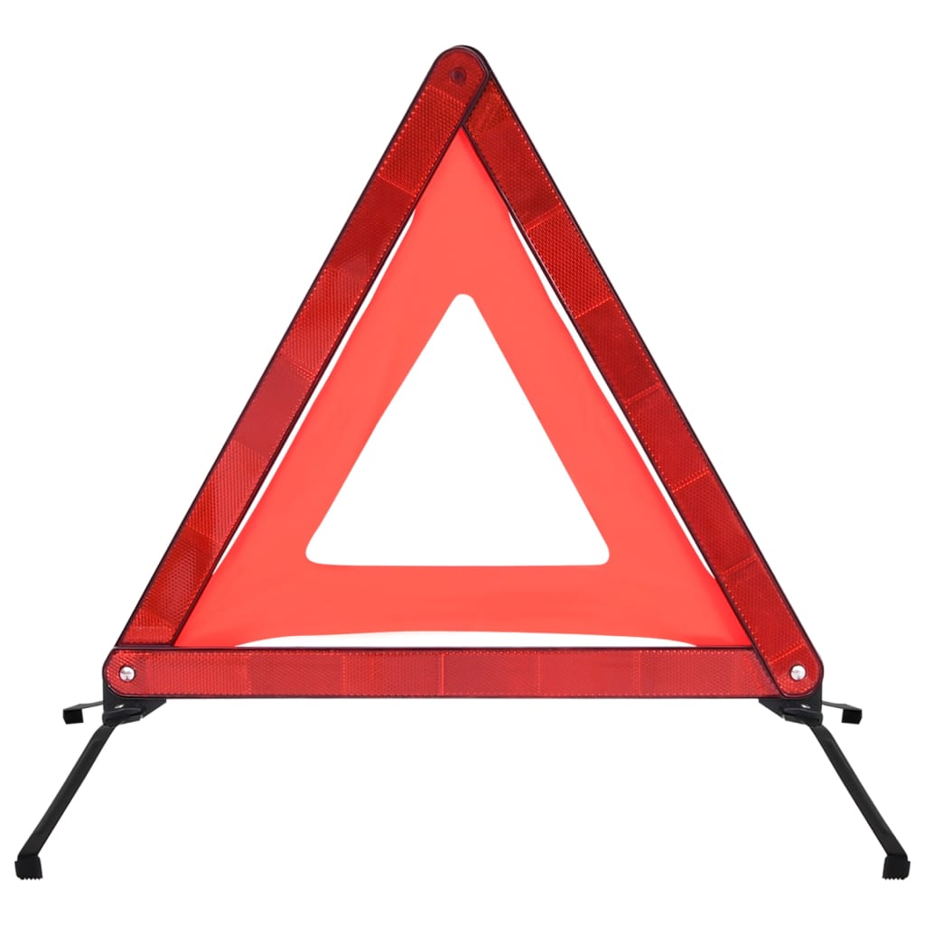 Triangles de signalisation routière 4pcs Rouge 56,5x36,5x44,5cm