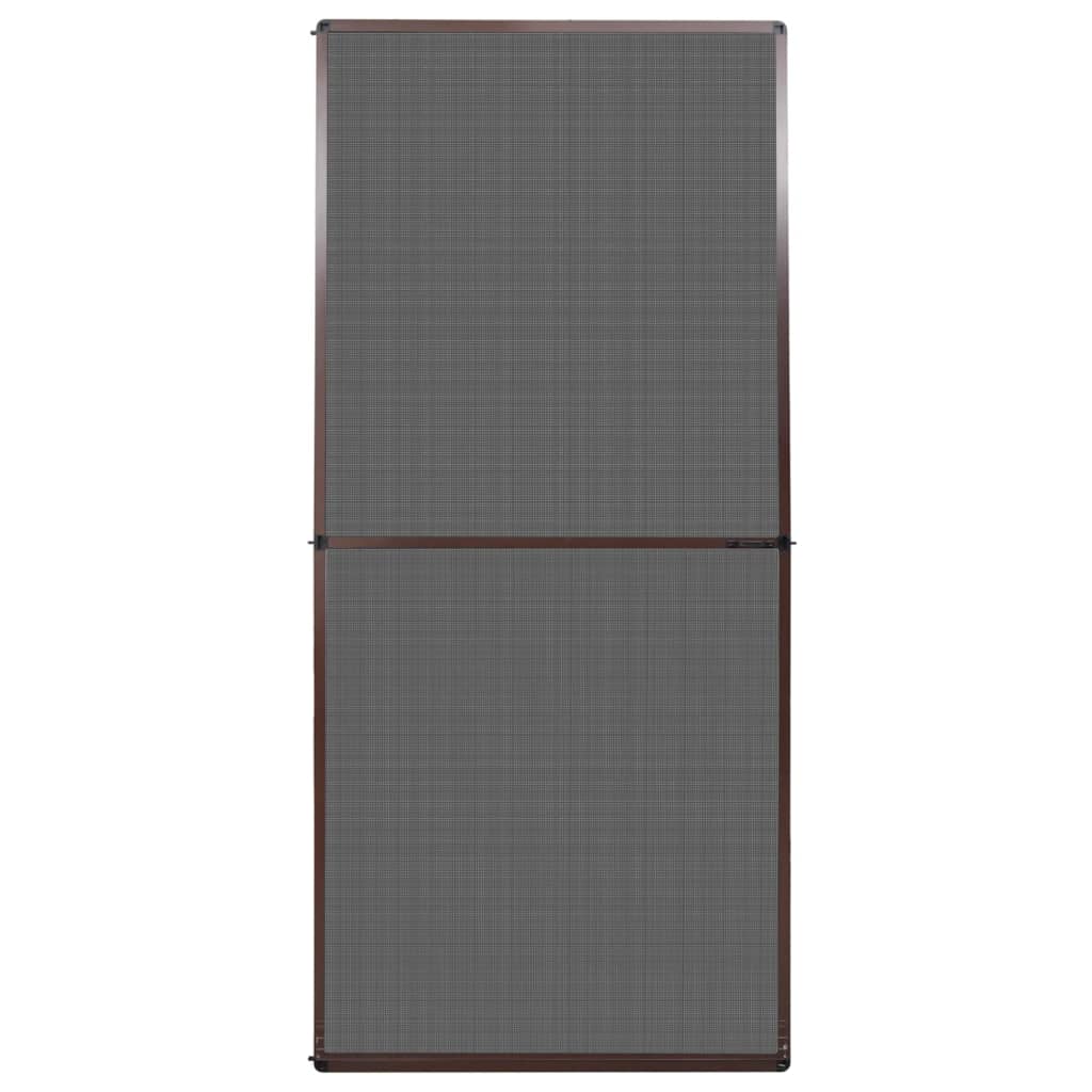 Brown Hinged Insect Screen for Doors 100 x 215 cm
