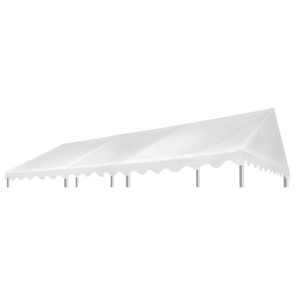 Gazebo Top Cover PVC 500 g/m² 6x4 m White