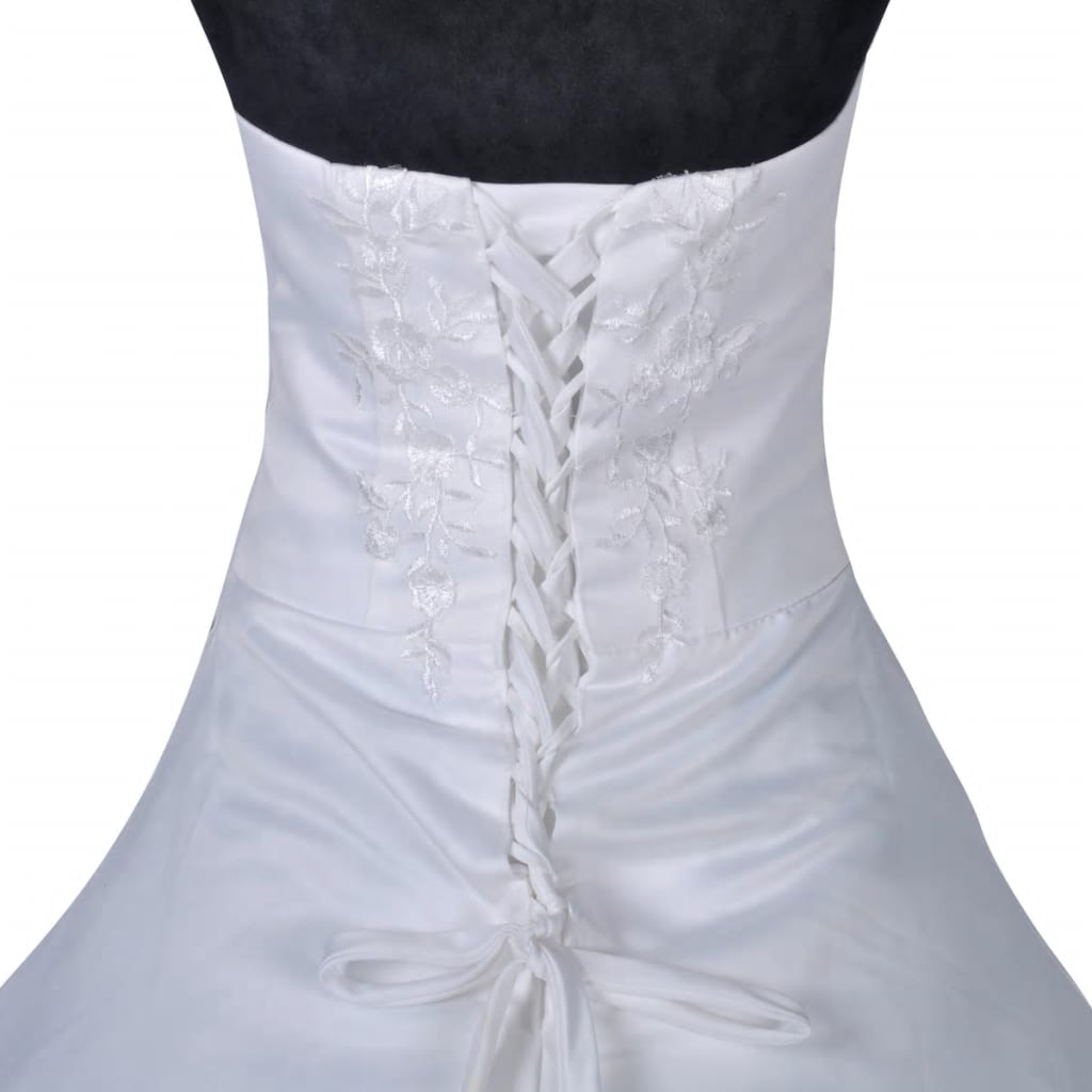 Elegant White Wedding Dress Model C Size 34