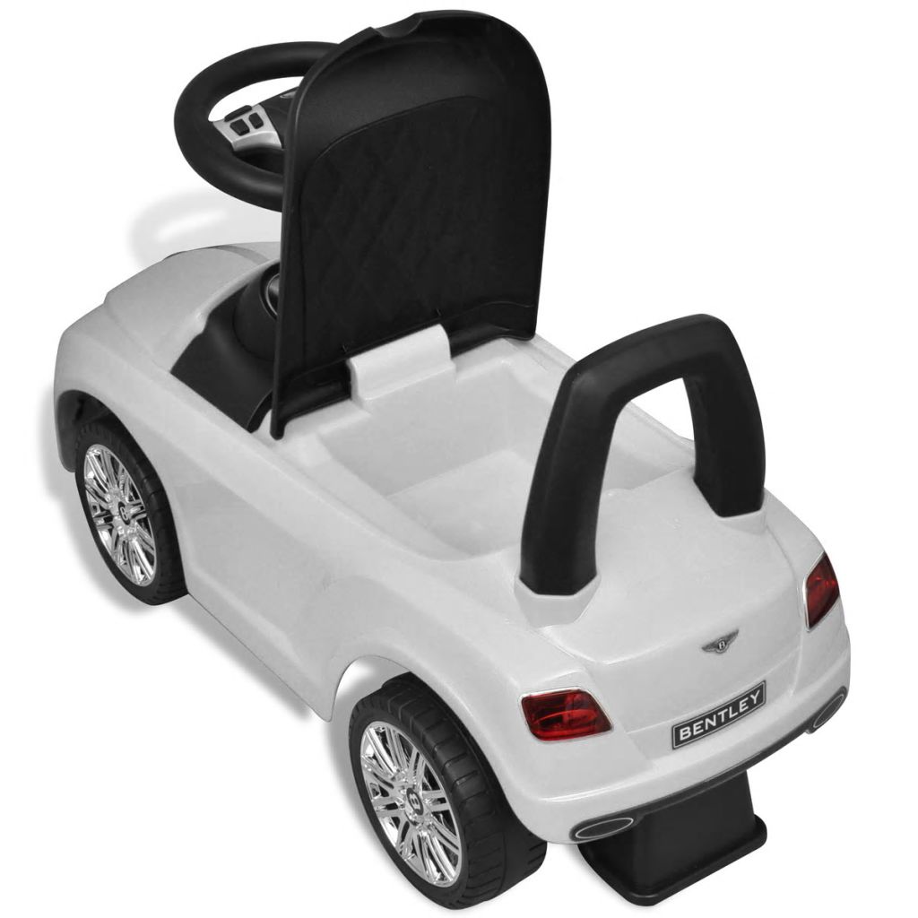 Bentley Foot-Powered Kids Car White