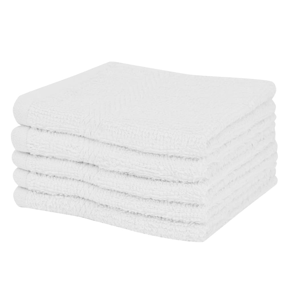 Guest Towel Set 10 pcs Cotton 360 g/m² 30x30 cm White