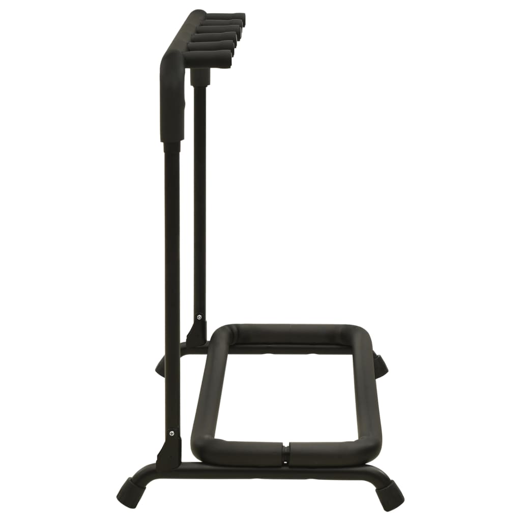 Guitar Stand 5 Sections Black Steel