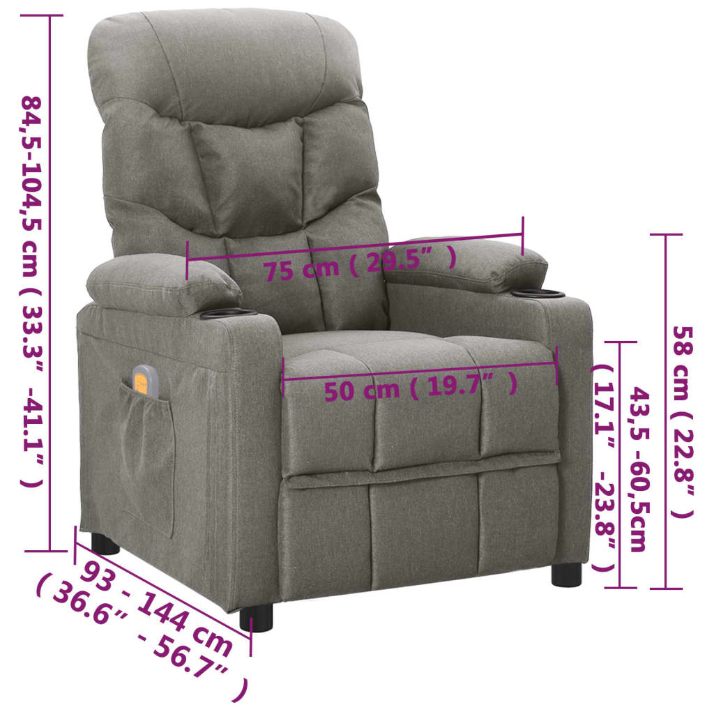 2-Seater Sofa Dark Grey Fabric