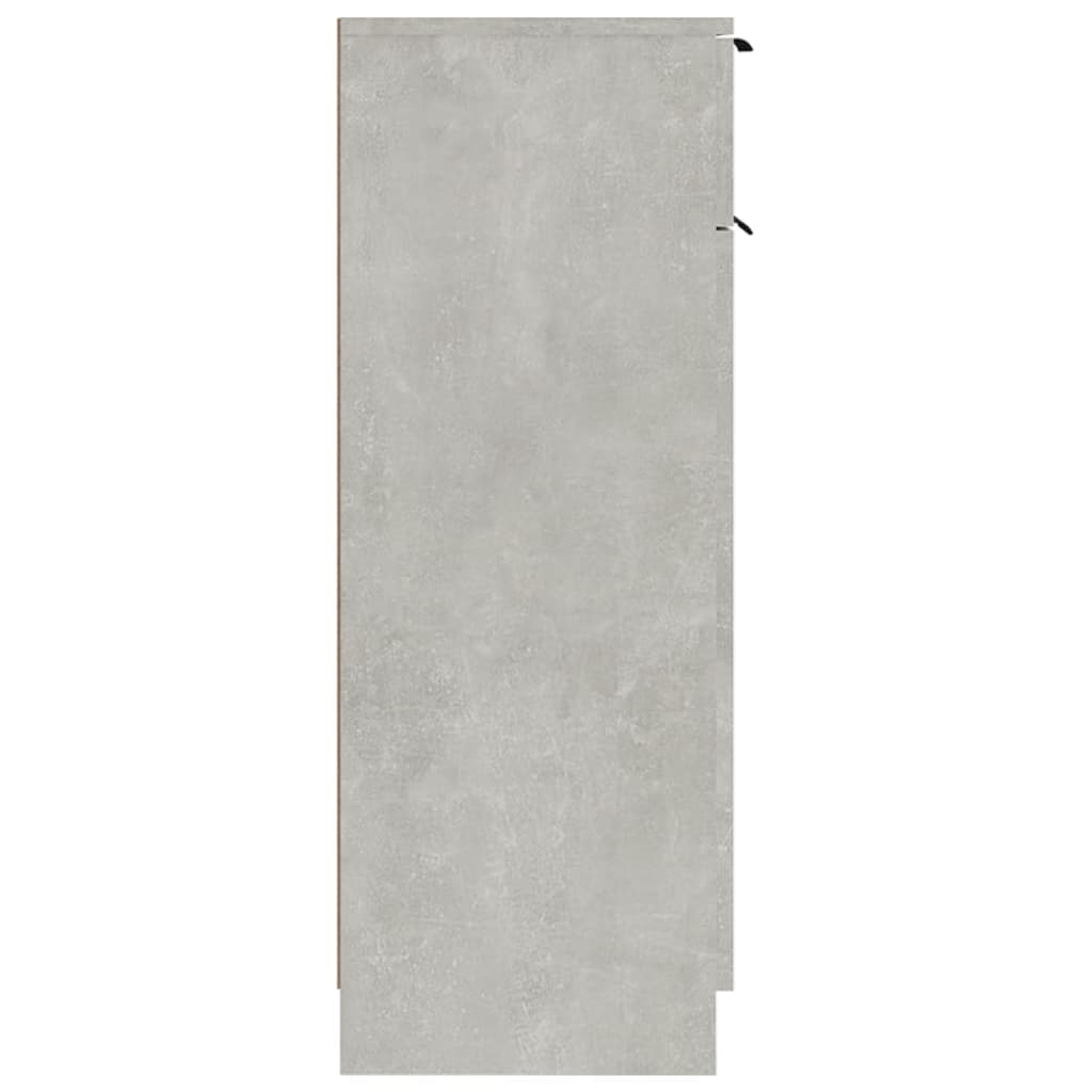 Bathroom Cabinet Concrete Grey 32x34x90 cm Engineered Wood