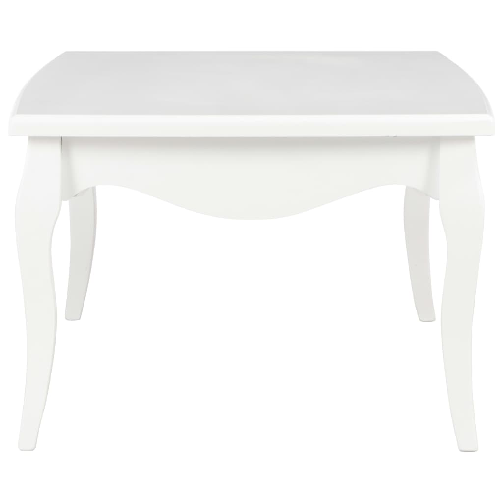 Coffee Table White 110x60x40 cm Solid Pine Wood