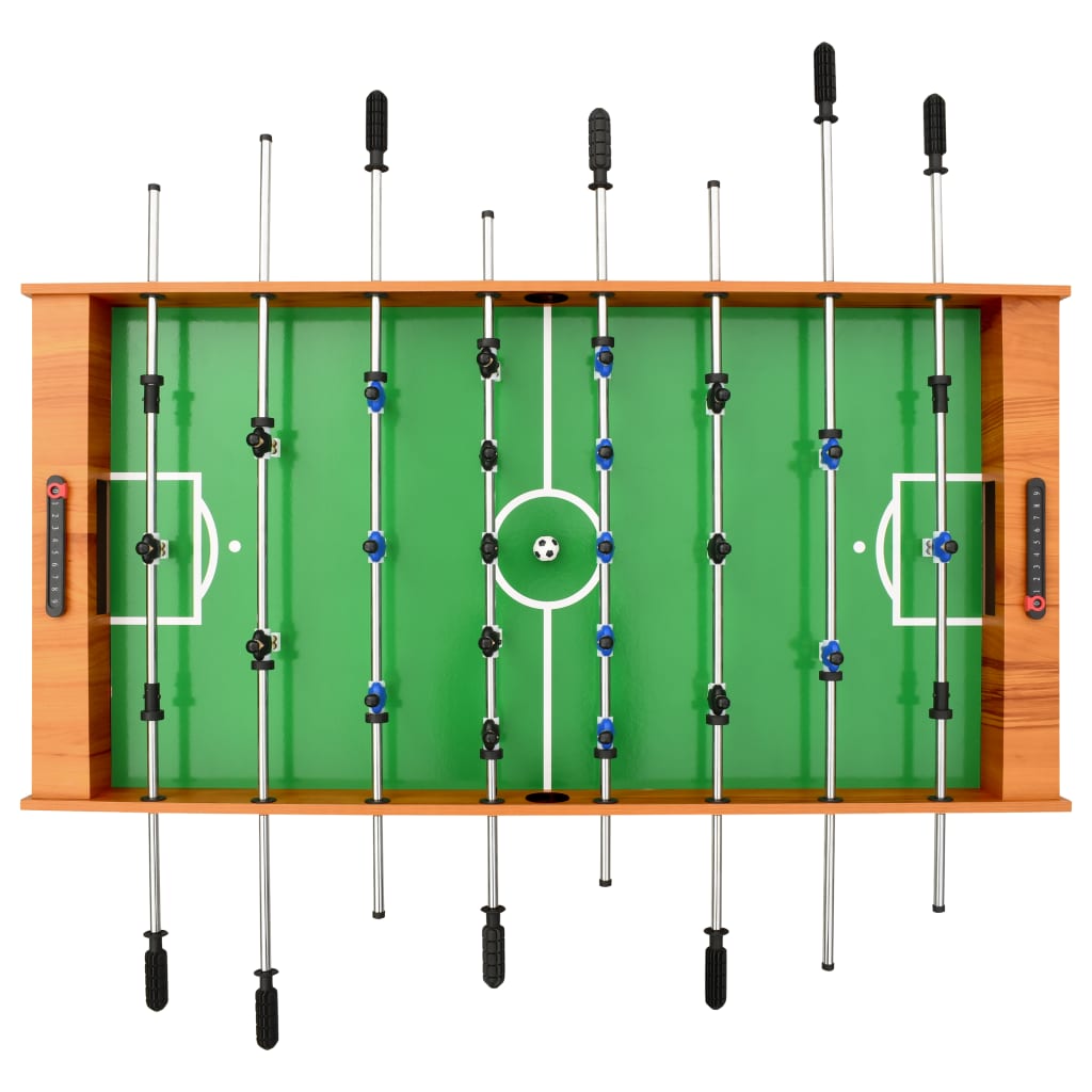 Table de football pliante 121 x 61 x 80 cm Marron clair