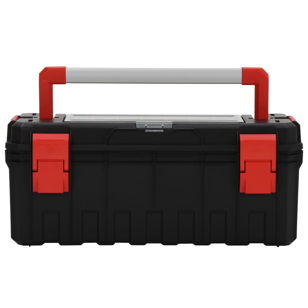 Boîte à outils Noir et rouge 65x28x31,5 cm
