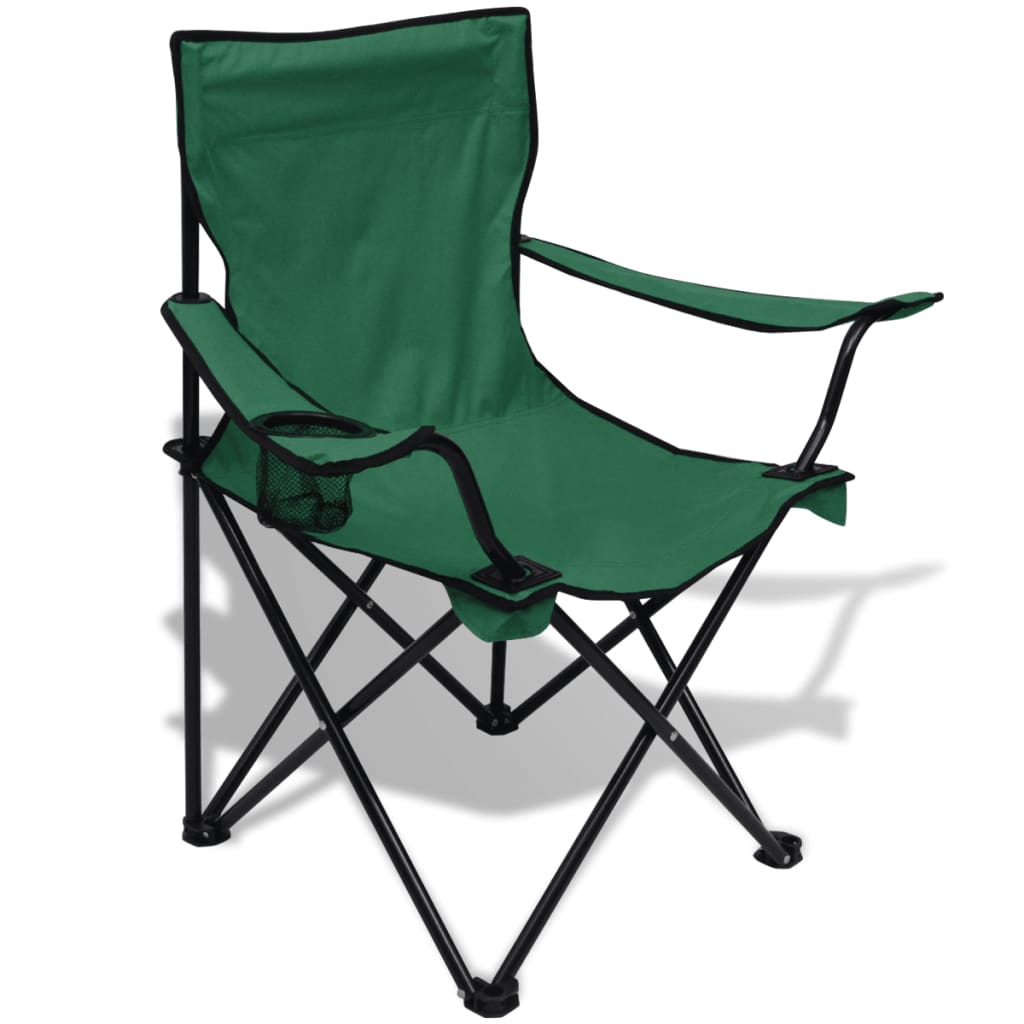 3-tlg. Campingmöbel Tisch + 2 Stühle Grün