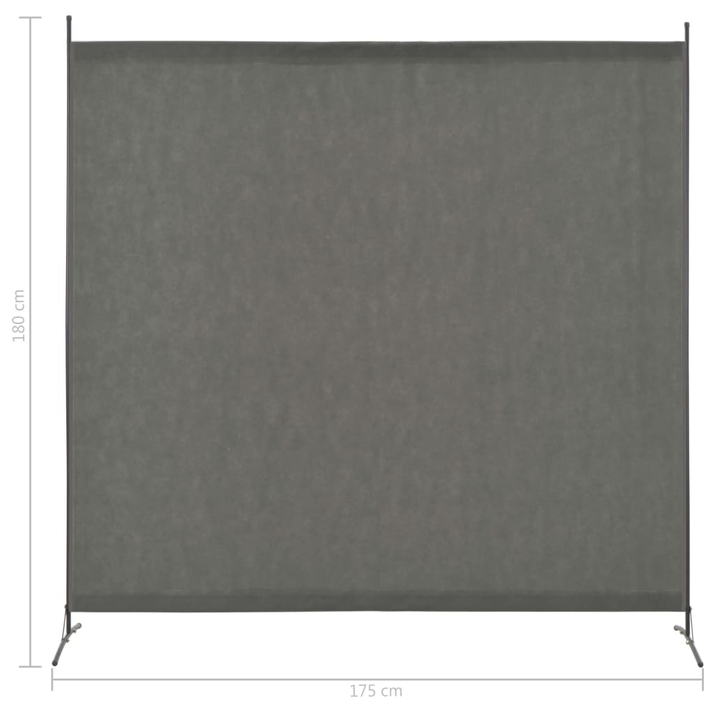 1 Panel Room Divider Anthracite 175x180 cm