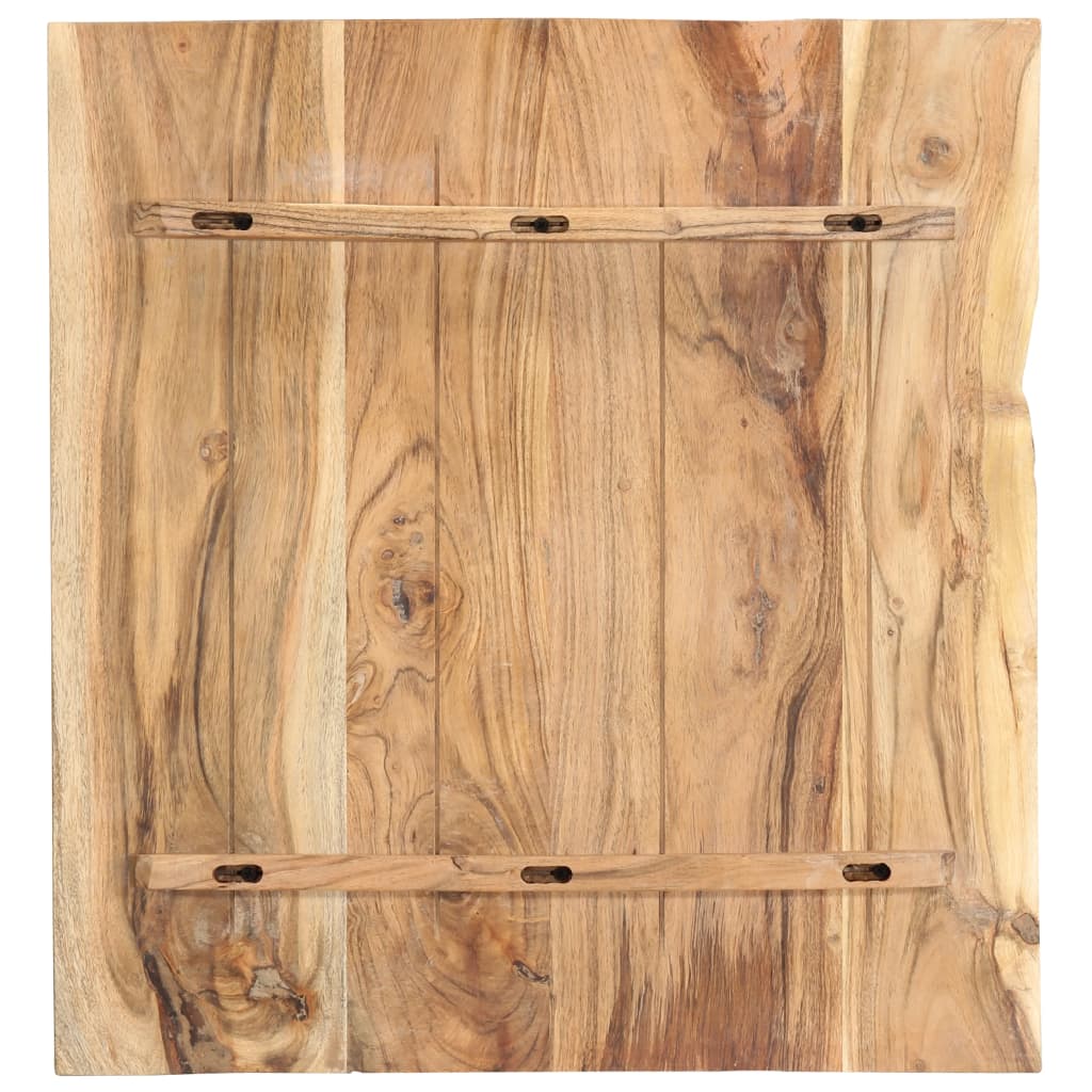 Bathroom Vanity Top Solid Acacia Wood 58x55x2.5 cm