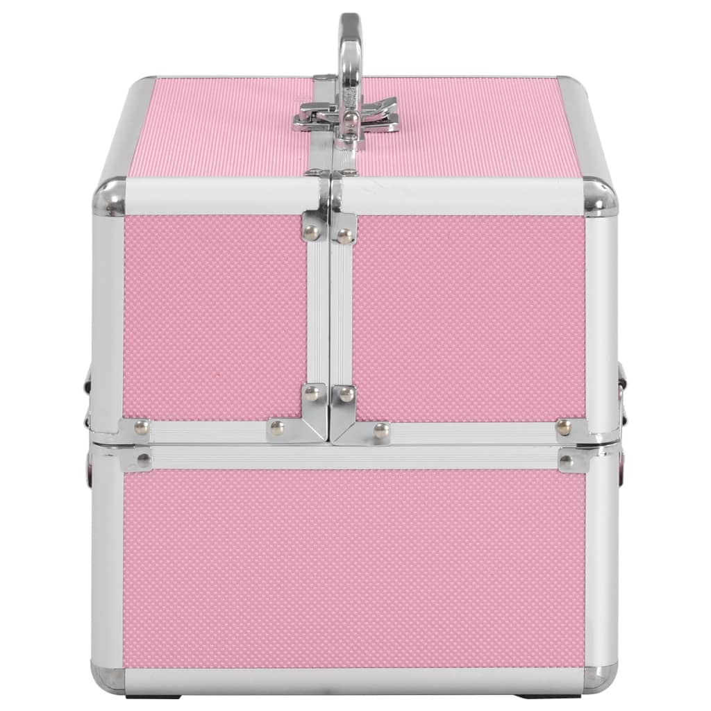Make-up Case 22x30x21 cm Pink Aluminium