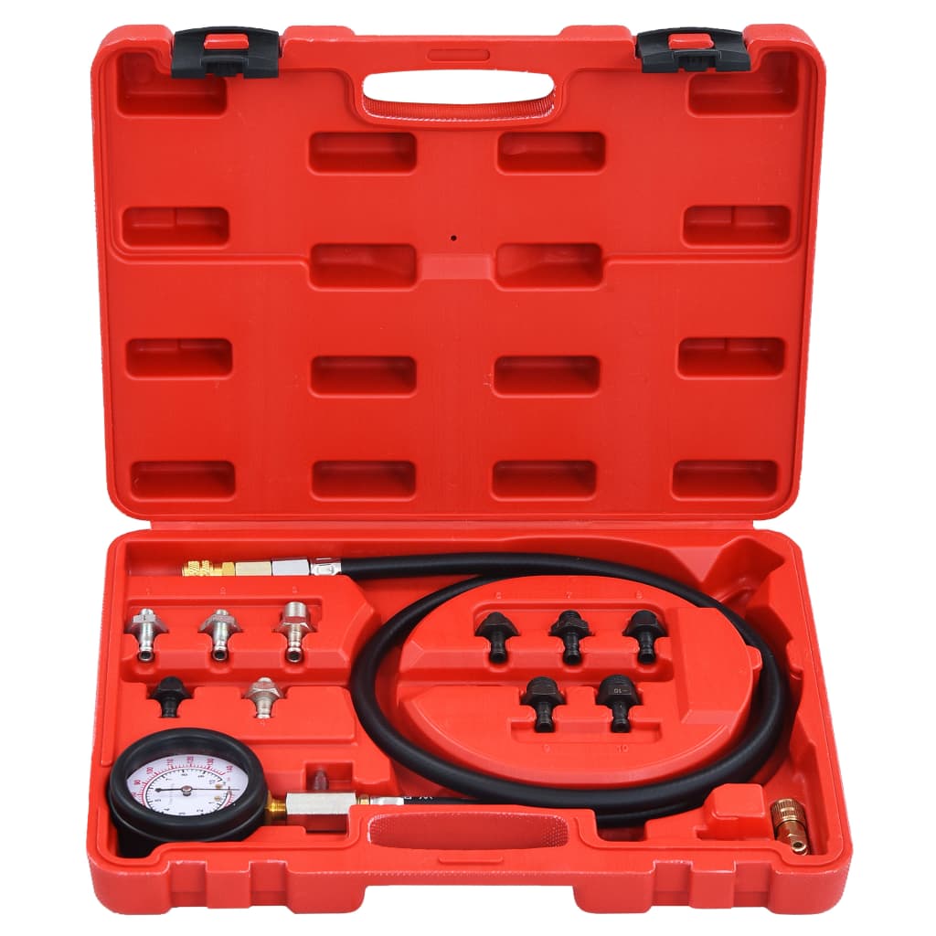 12 Piece Oil Pressure Gauge Tester Kit