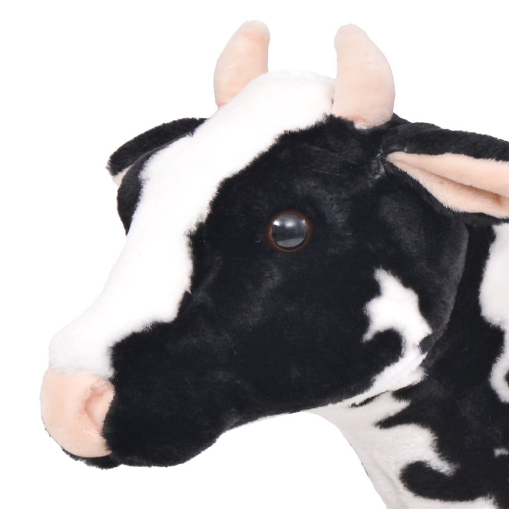 Standing Plush Toy Cow Black and White XXL