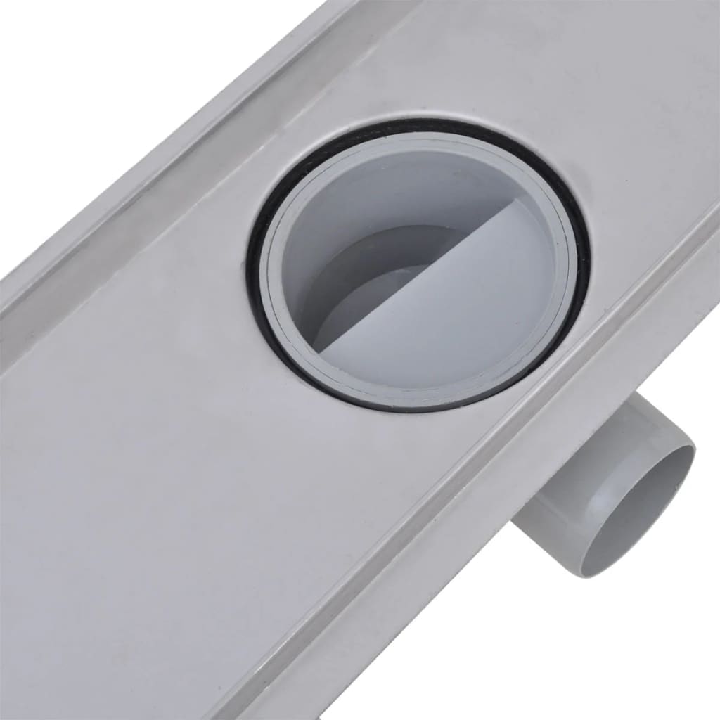 Linear Shower Drain 2 pcs 1030x140 mm Stainless Steel