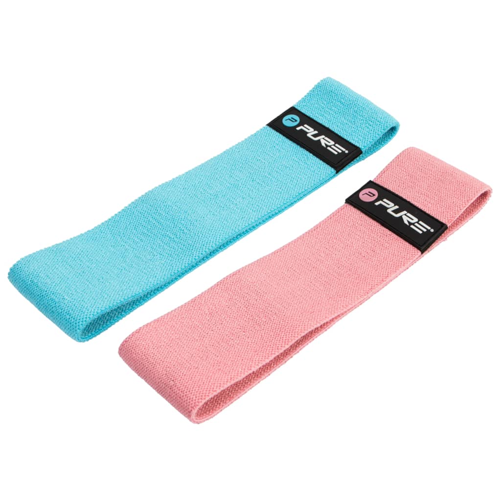 Pure2Improve Exercise Band Set Blue and Pink