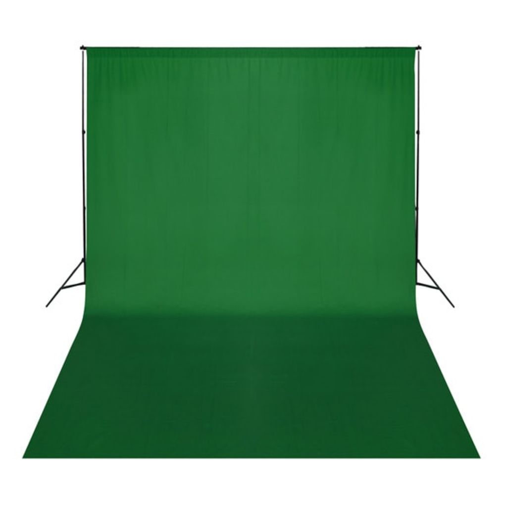 Fotohintergrund Baumwolle Grün 500 x 300 cm Chroma-Key