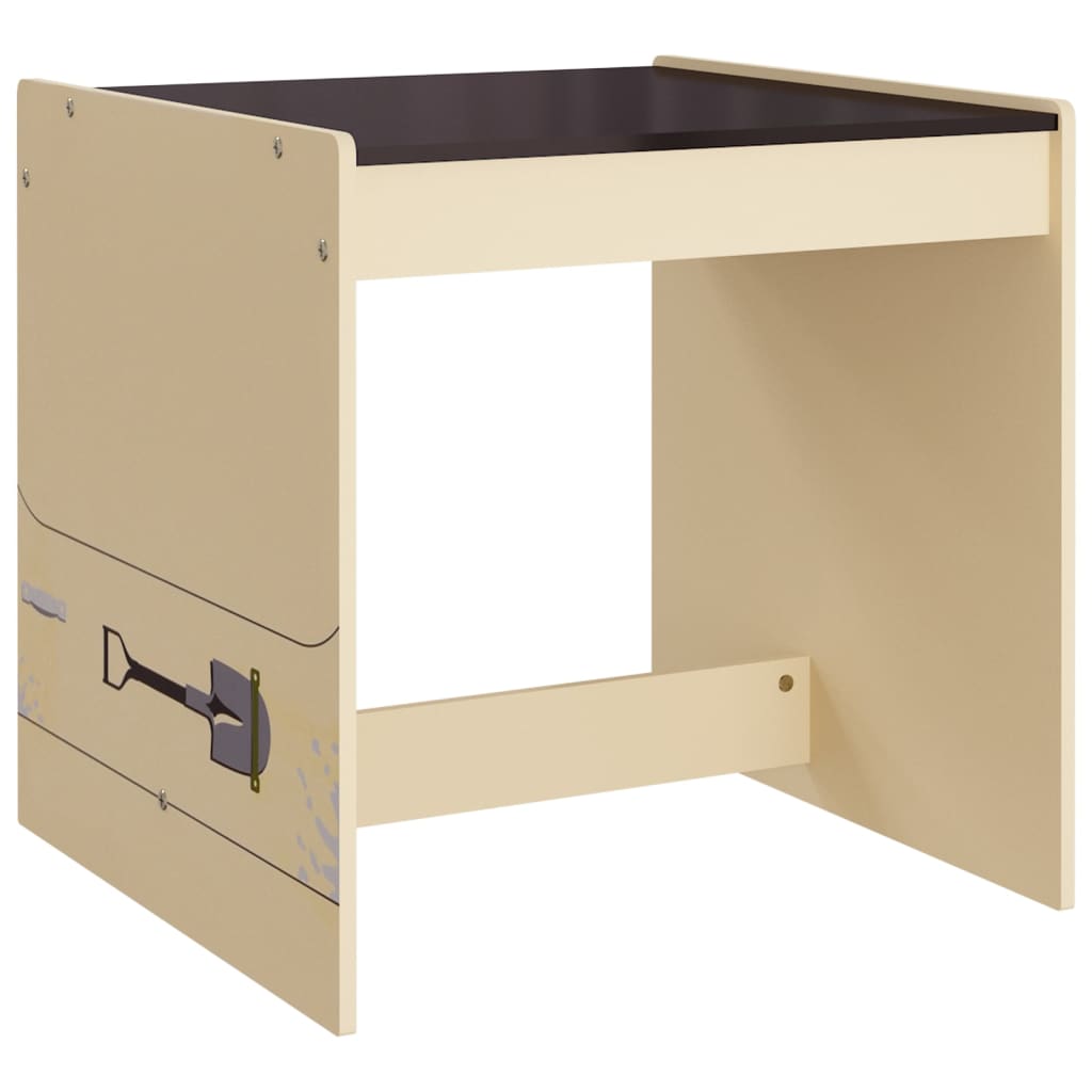 3-tlg. Kindertisch und Stuhl Set Geländewagen-Design MDF