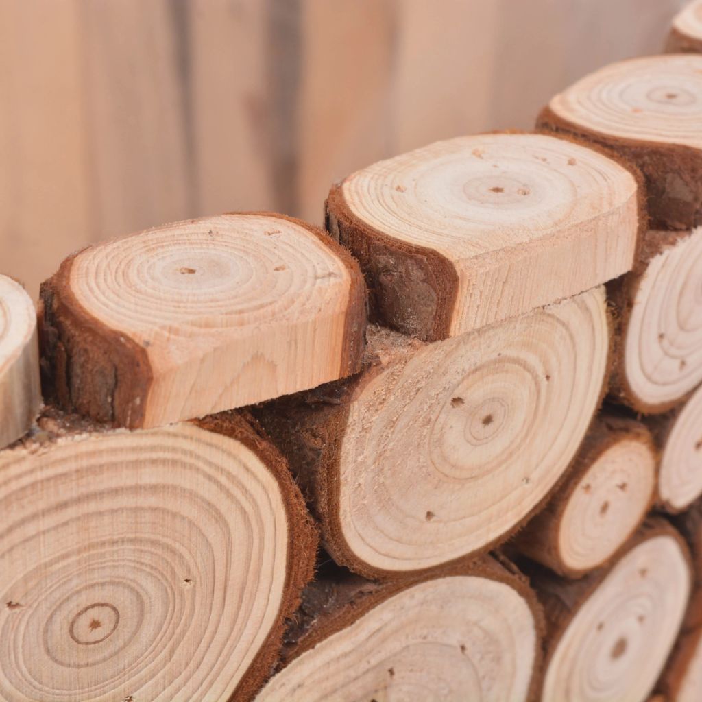 2 Piece Planter Set Genuine Fir Wood