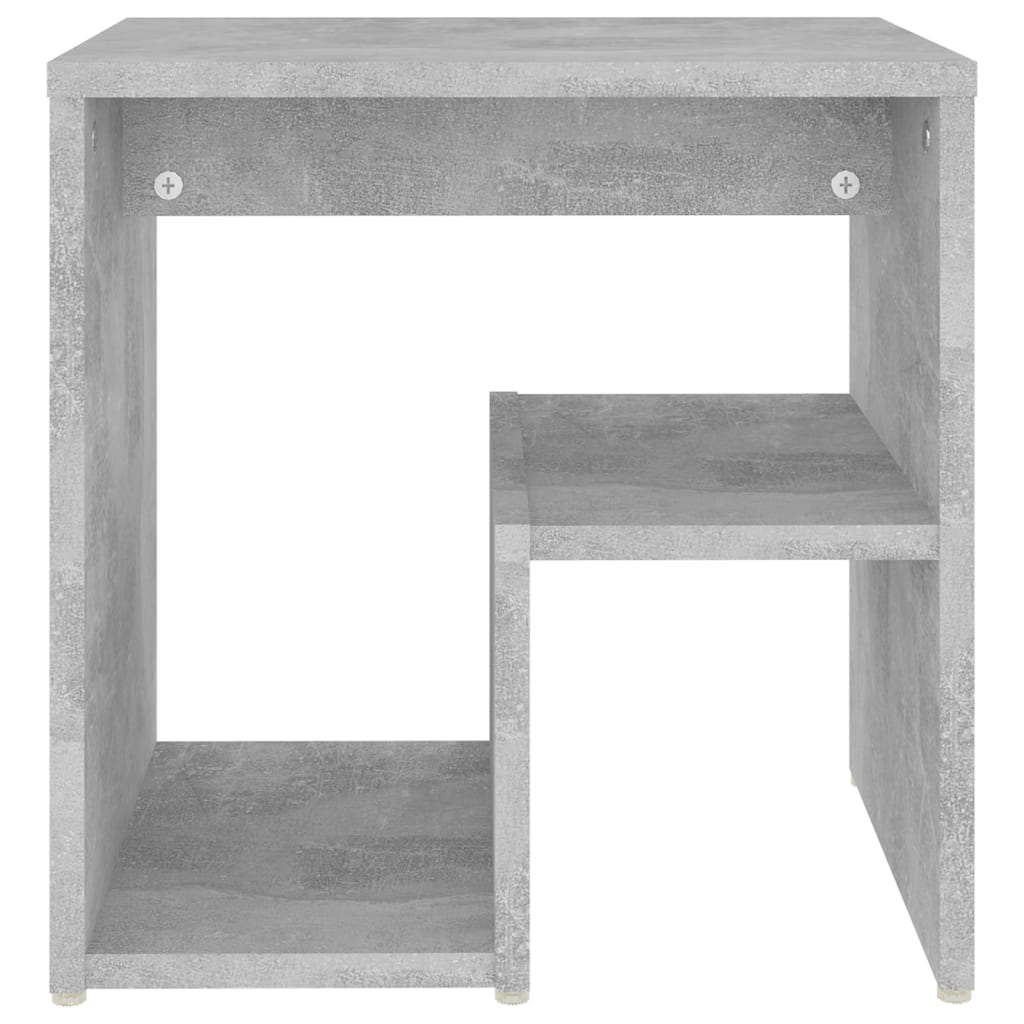 Bed Cabinet Concrete Grey 40x30x40 cm Engineered Wood