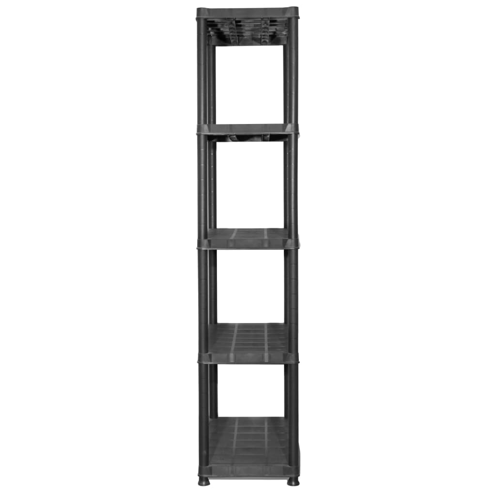 Storage Shelf 5-Tier Black 71x38x170 cm Plastic