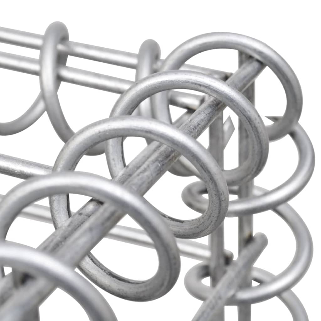  Gabionen-Hochbeet Verzinkter Stahl 360×30×30 cm