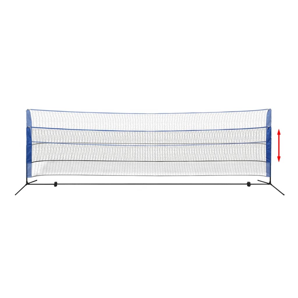Badmintonnetz-Set mit Federbällen 500 x 155 cm