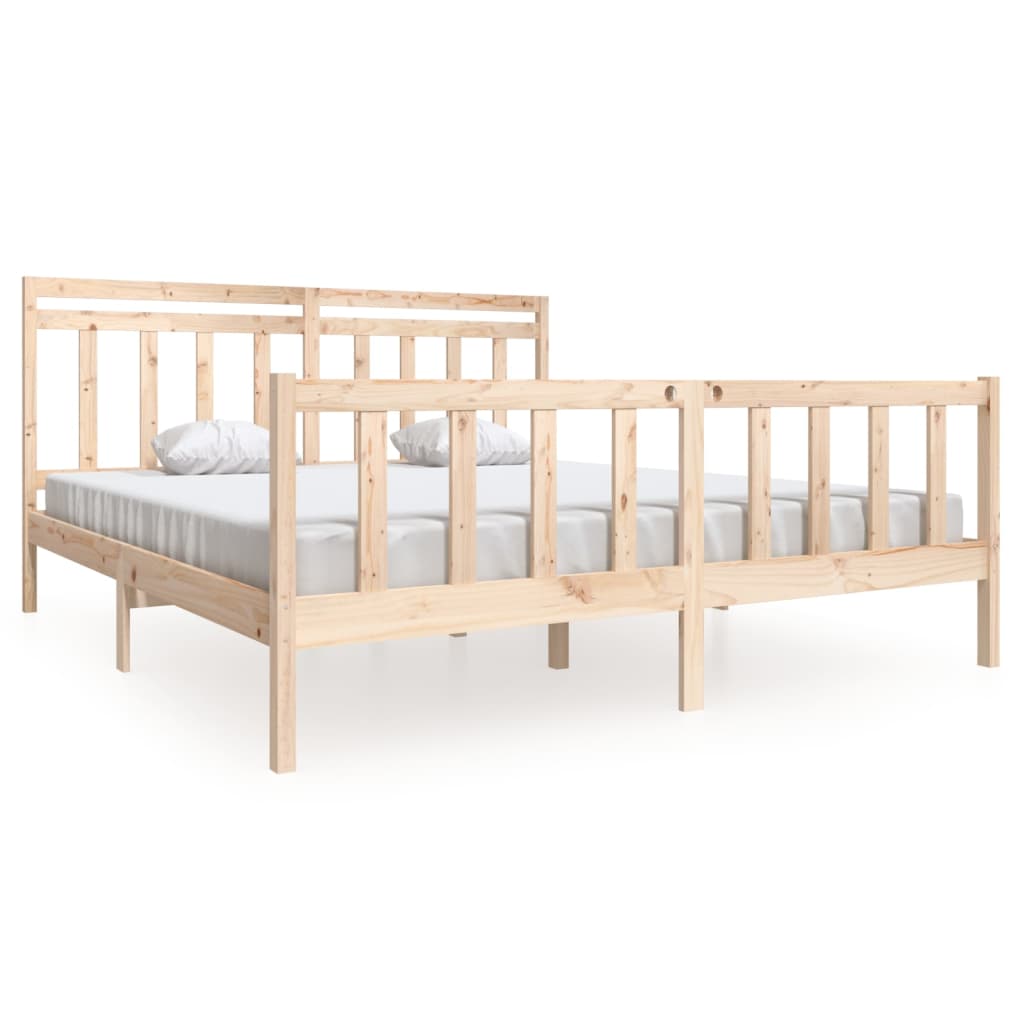 Bed Frame 180x200 cm Super King Size Solid Wood
