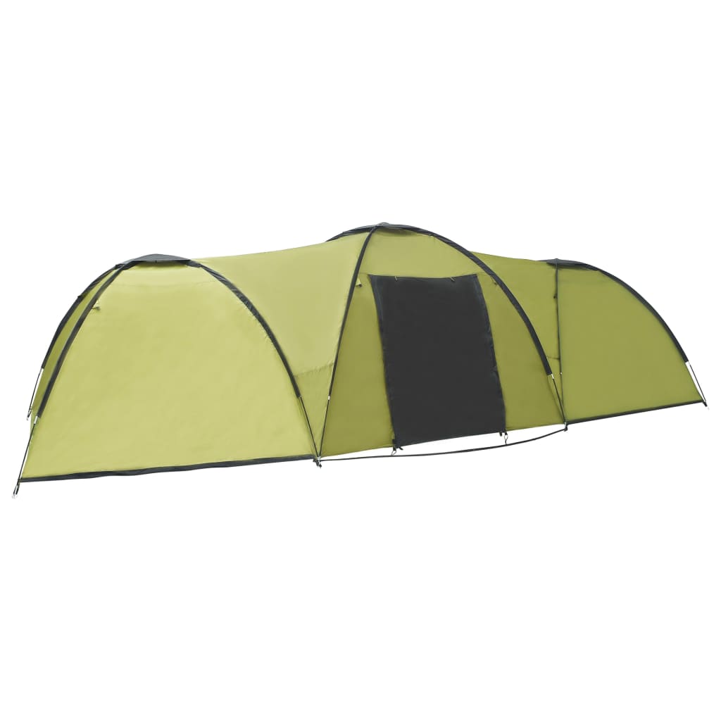 Camping Igloo Tent 650x240x190cm 8 Person Green