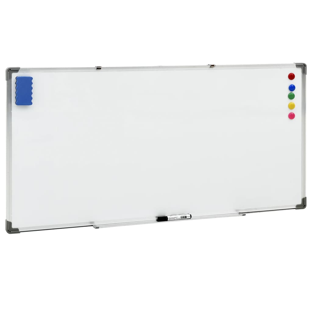 Magnetisches Whiteboard Weiss 110x60 cm Stahl 