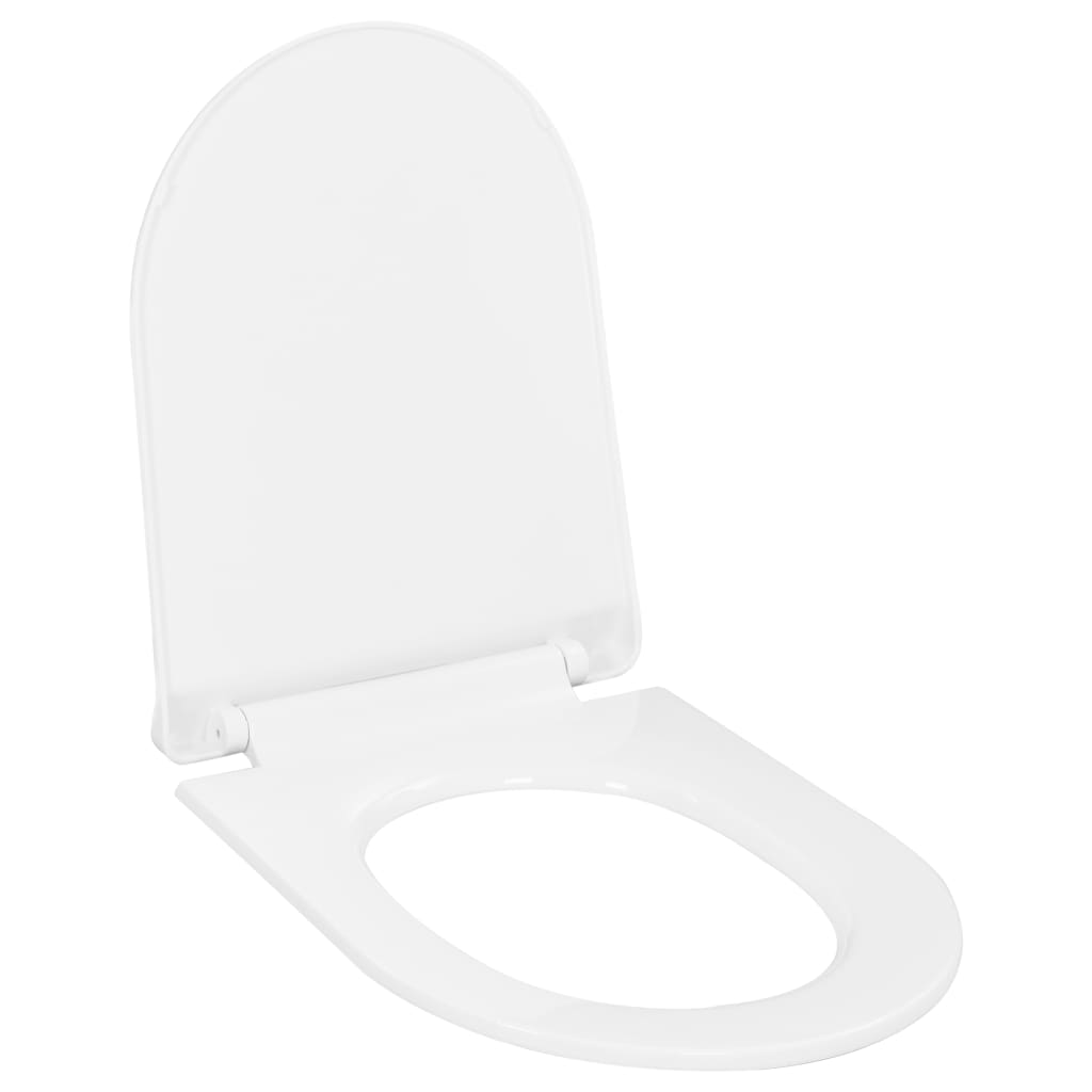 Toilettensitz mit Absenkautomatik und Quick-Release-Design Weiss