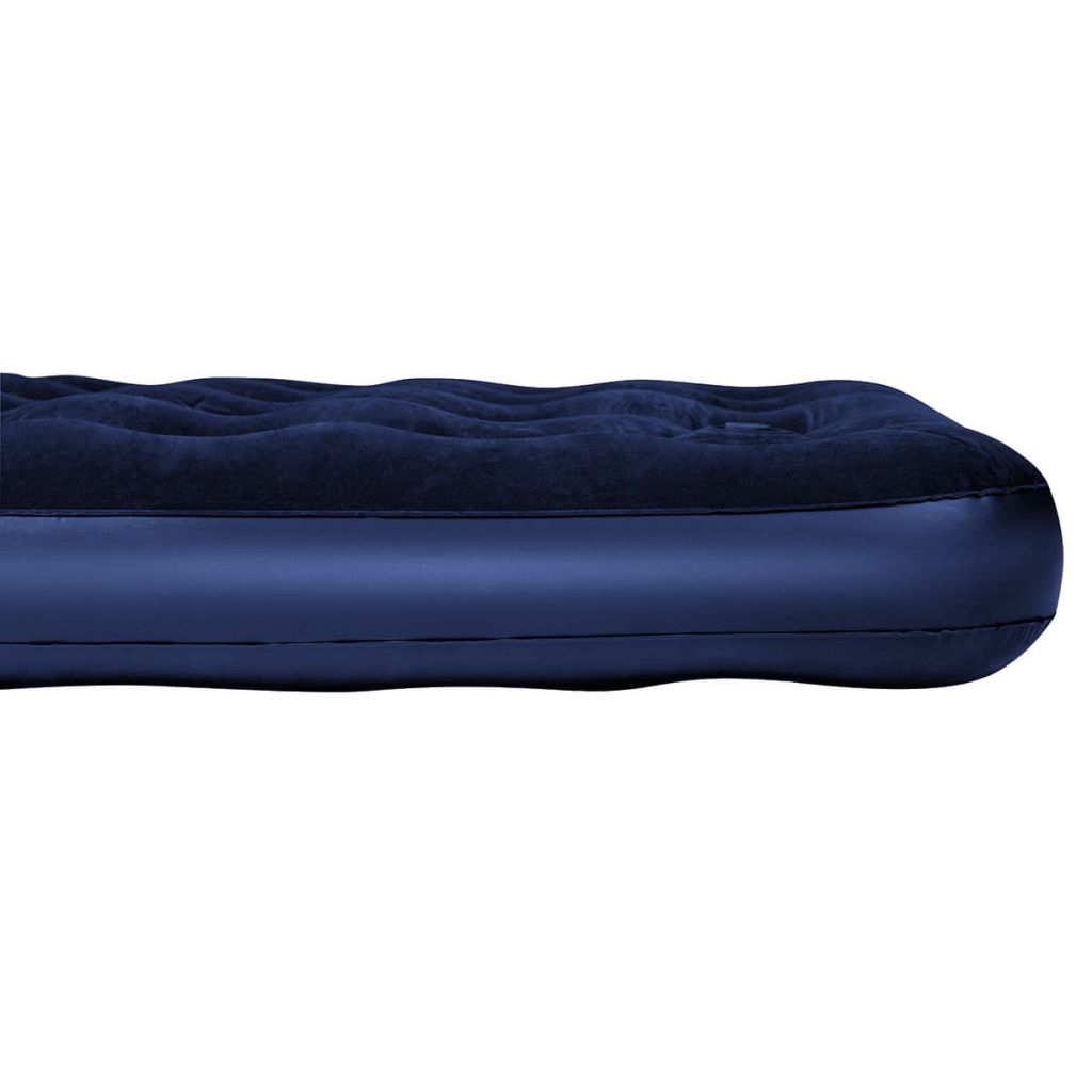 Bestway Inflatable Flocked Airbed with Built-in Foot Pump 203 x 152 x 28 cm