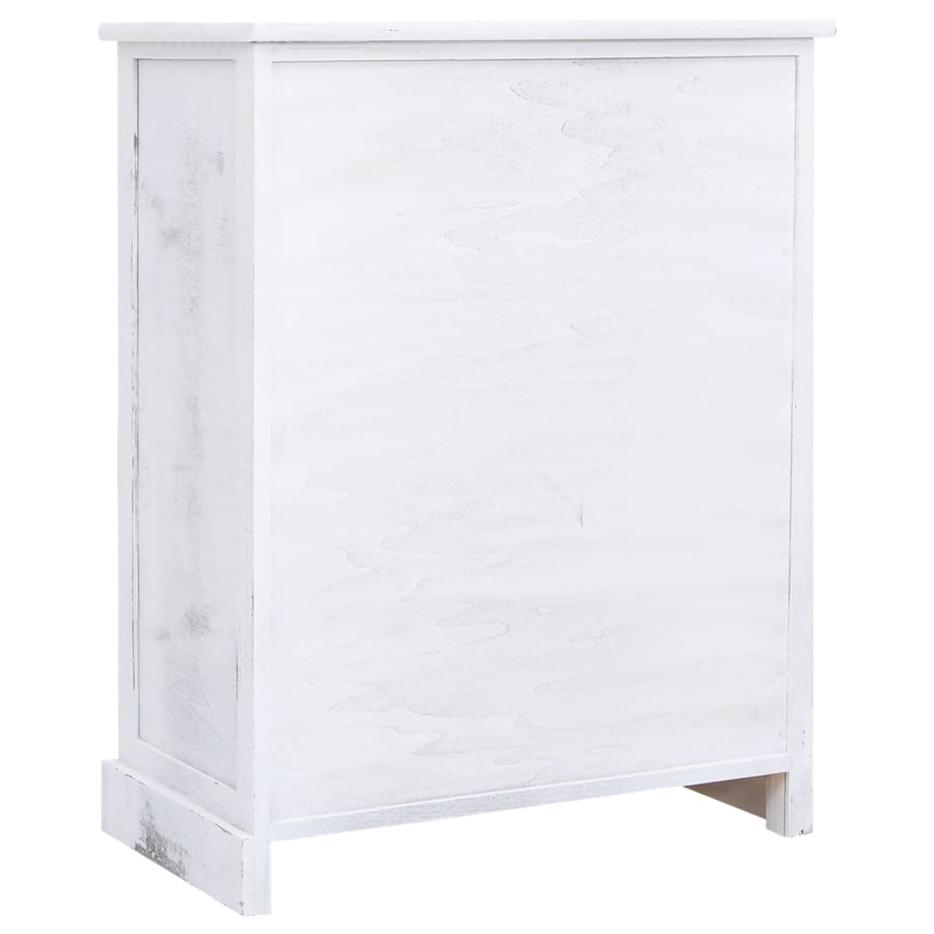 Armoire à tiroirs Blanc 60x30x75 cm Bois