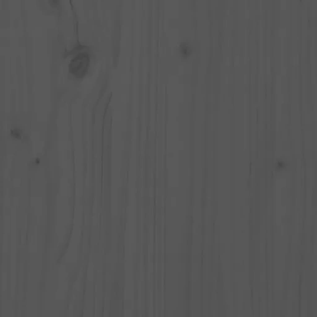 Monitorständer Grau (39-72)x17x43 cm Massivholz Kiefer