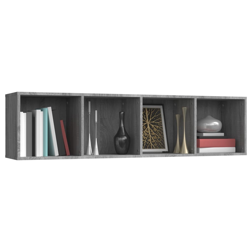 Book Cabinet/TV Cabinet Grey Sonoma 143x30x36cm Engineered Wood