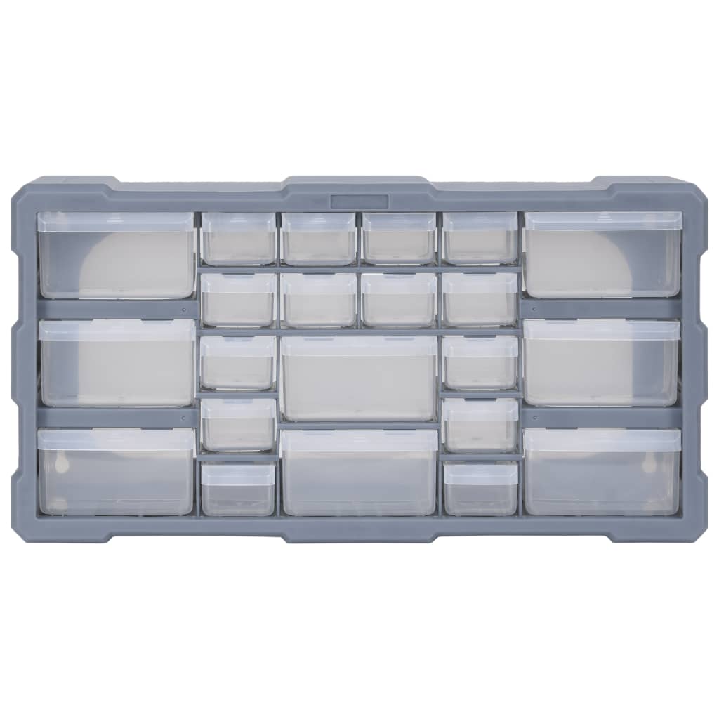 Multi-drawer Organiser with 22 Drawers 49x16x25.5 cm