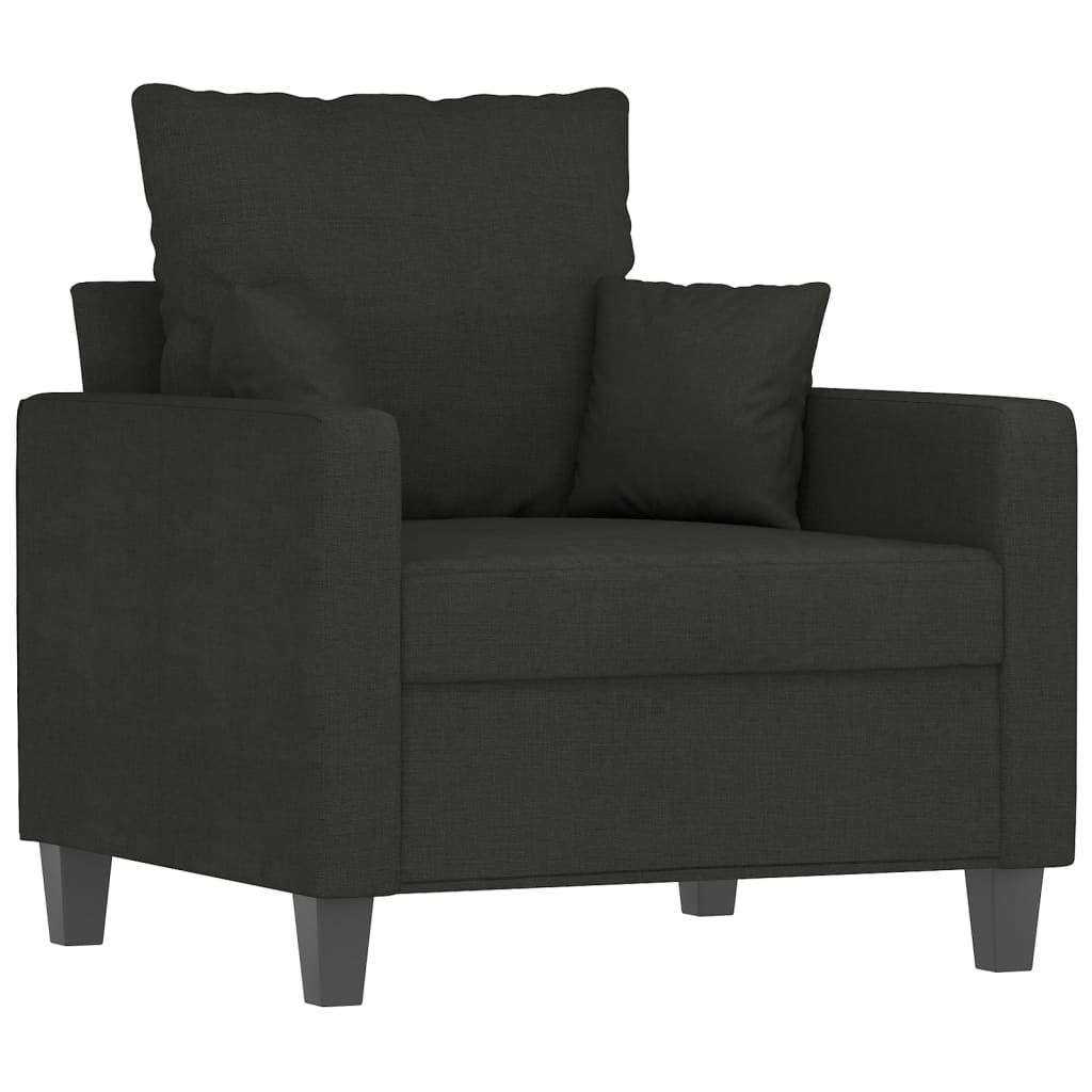 1-Sitzer-Sofa Schwarz 60 cm Stoff