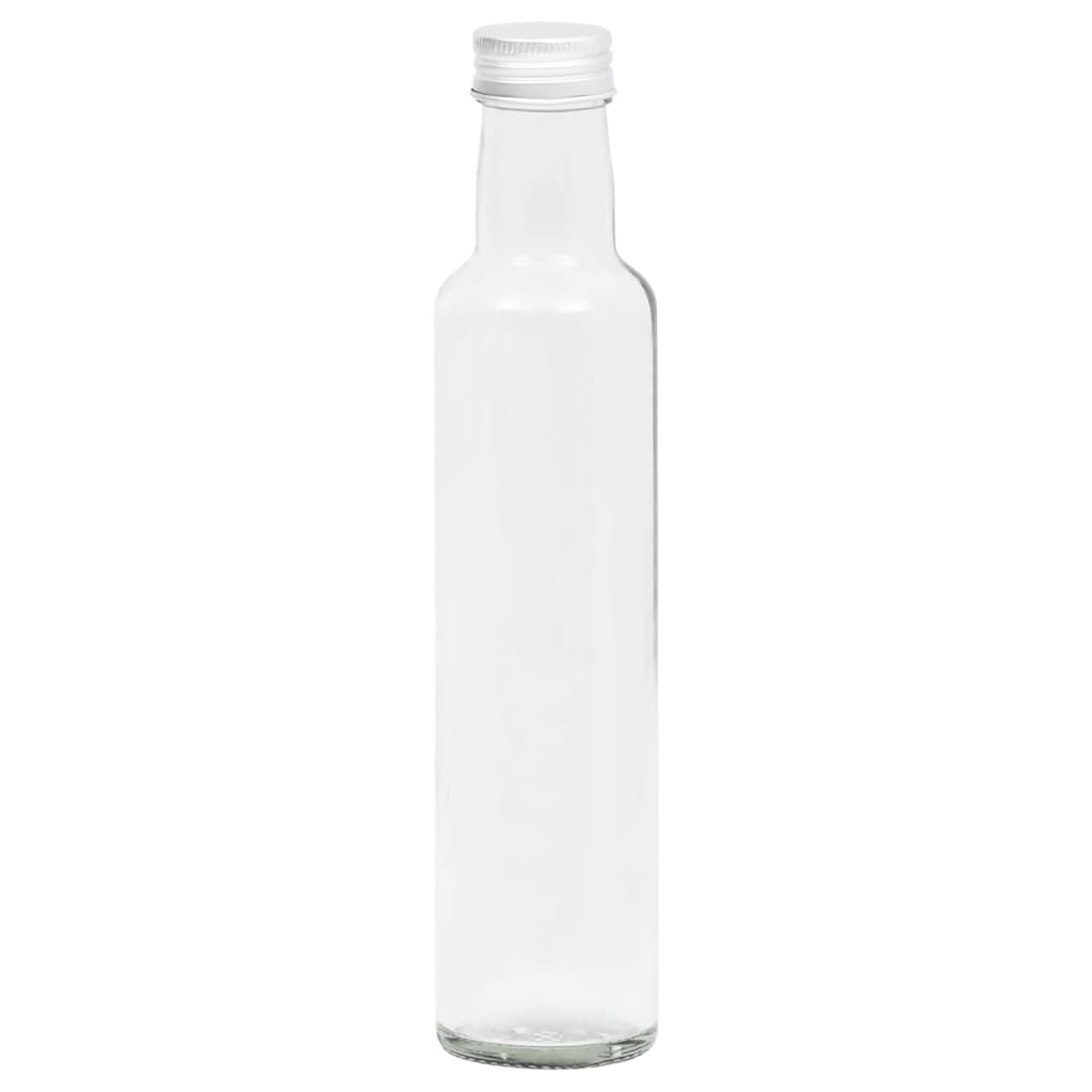 Small Glass Bottles 260 ml with Screw Cap 20 pcs