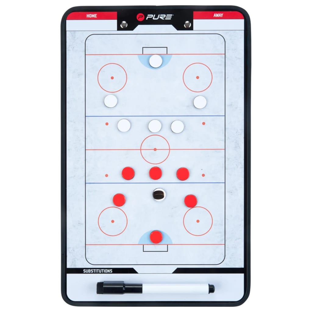 Pure2Improve Double-sided Coach Board Ice Hockey 35x22 cm P2I100640