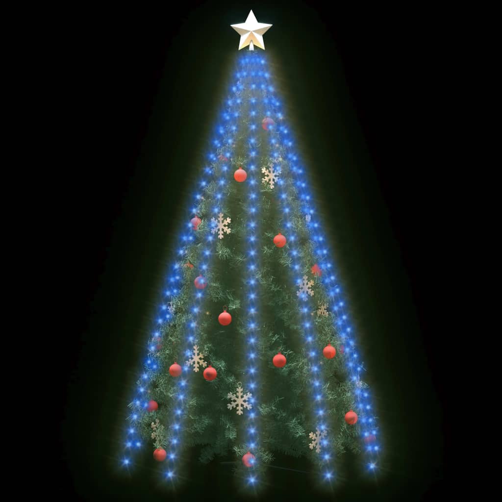 Guirlande lumineuse d'arbre de Noël 300 LED Bleu 300 cm