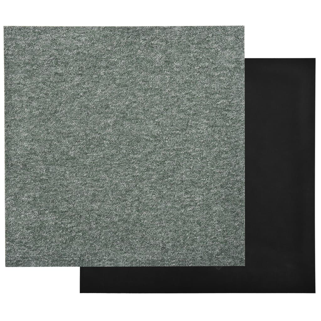 Carpet Floor Tiles 20 pcs 5 m² 50x50 cm Green
