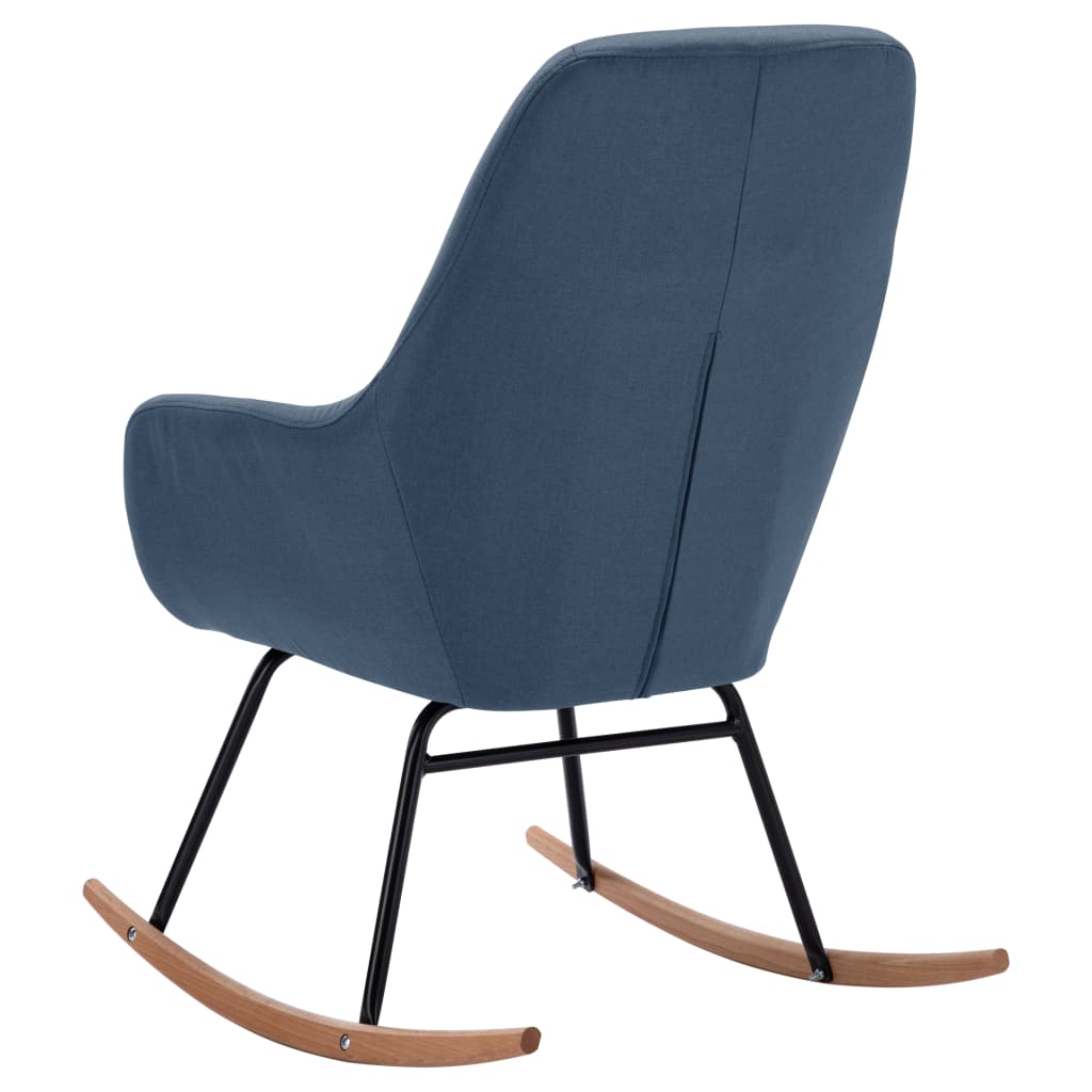 Rocking Chair Blue Fabric