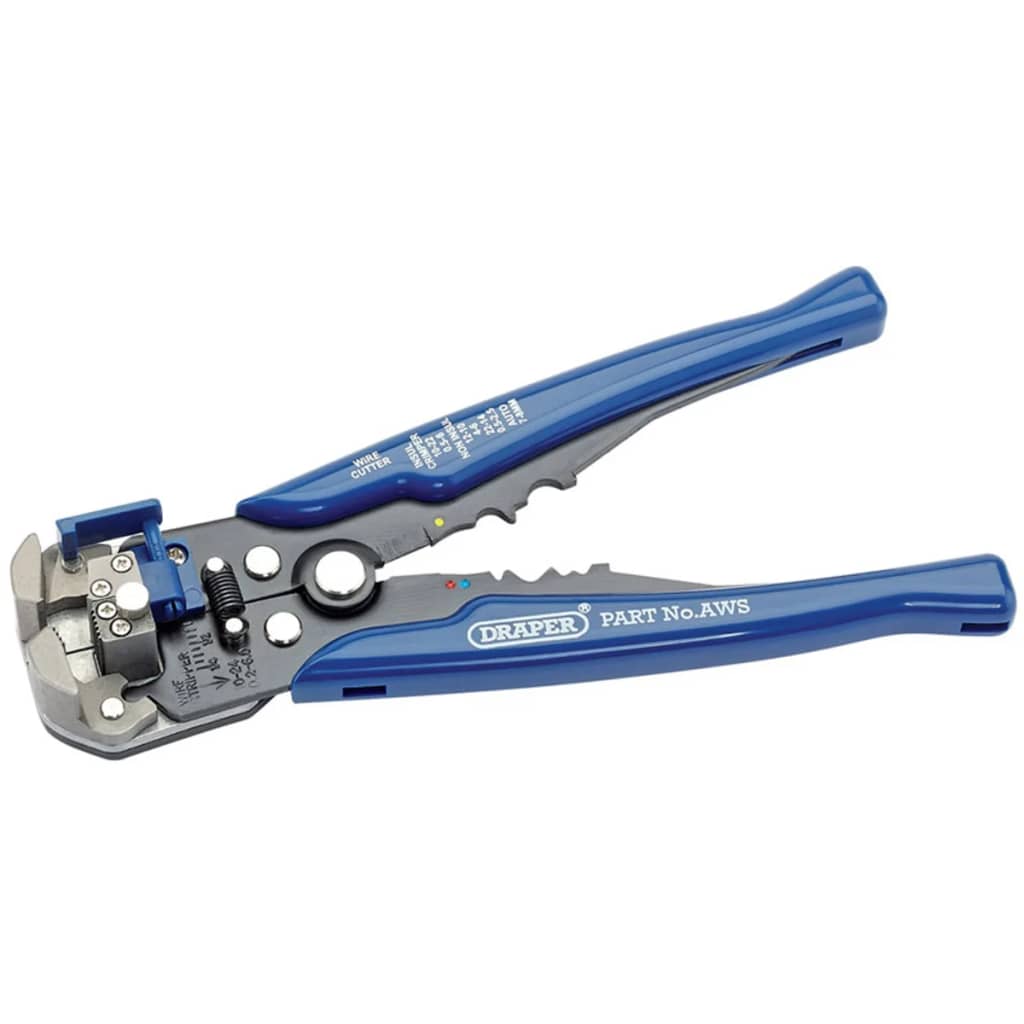Draper Tools 2-in-1 Automatic Wire Strippers/Crimpers Blue 35385